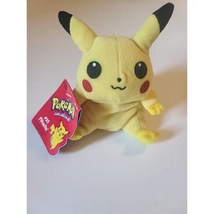 Vintage 1998 ~ #25 PIKACHU ~ Hasbro / Nintendo Yellow POKEMON Plush ~ NWT